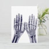 Invitation Skeleton Hands Xray Image dessin Anatomie humaine (Debout devant)