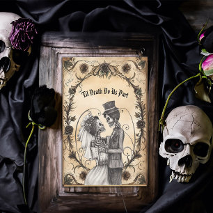 Invitation Skeleton Mariée et première danse de la pièce