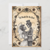 Invitation Skeleton Mariée et première danse de la pièce (Devant)