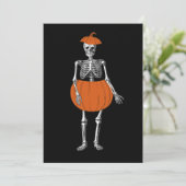 Invitation Skeleton prêt pour l'Halloween (Debout devant)