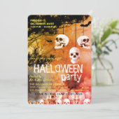 Invitation Skeleton Skeleton Halloween Party Freakine Nuit (Debout devant)
