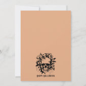Invitation Skeleton Skull Flowers Mint Halloween Party (Dos)