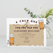 Invitation Skeleton Un Froid Pour L'Anniversaire De La Bière (Debout devant)