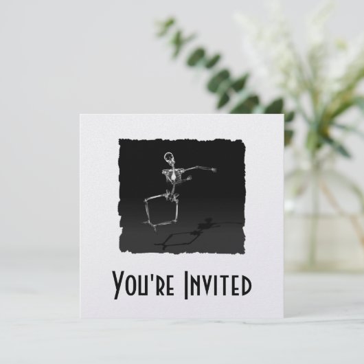 INVITATION SKELETON X RAY JOIE LEAP B&W (Debout devant)