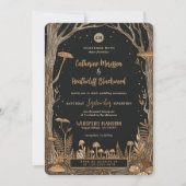 Invitation Skeletons et champignons jusqu'à la mort Mariage (Devant)