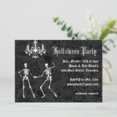 Invitation Skeletons glamour Halloween Costume Party (Debout devant)