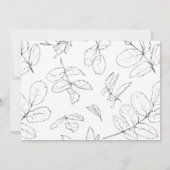 Invitation Sketchbook Florals ENREGISTRER LA DATE Annonce (Dos)