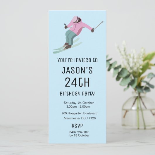 Invitation Ski (Debout devant)