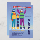 Invitation Ski (Devant / Derrière)