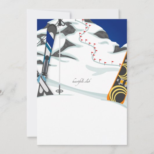 Invitation ski (Dos)