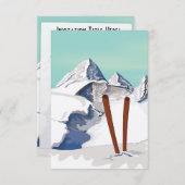 Invitation Ski (Devant / Derrière)