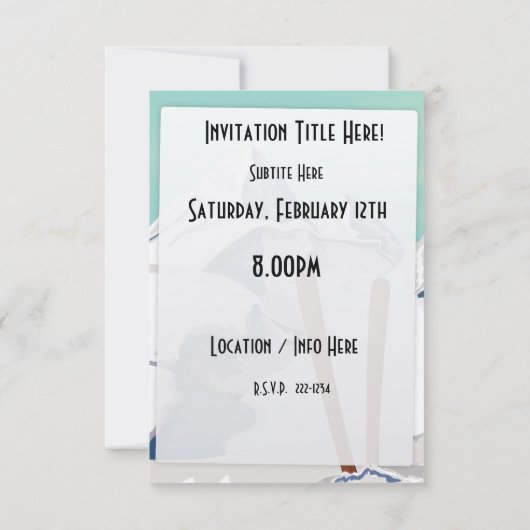 Invitation Ski (Dos)