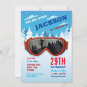 Invitation Ski Anniversaire Ski Anniversaire Garçons Pistes (Devant)