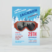 Invitation Ski Anniversaire Ski Anniversaire Garçons Pistes (Debout devant)