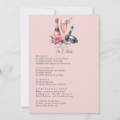 Invitation Ski Club Social Thématique Bachelorette Week-end (Dos)