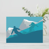 Invitation Ski de montagne Sport (Debout devant)