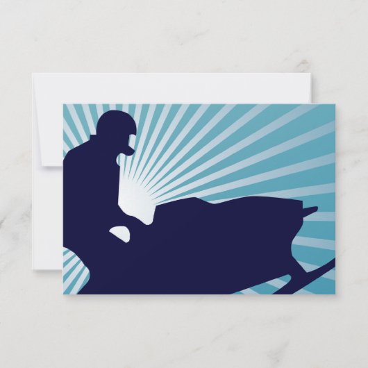 Invitation ski de motoneige (Devant)