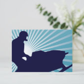 Invitation ski de motoneige (Debout devant)