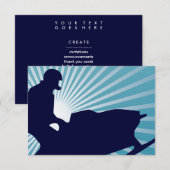 Invitation ski de motoneige (Devant / Derrière)