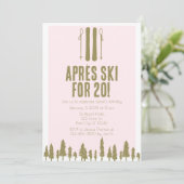 Invitation Ski d'hiver 20e anniversaire (Debout devant)