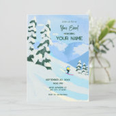 Invitation Ski Montagne (Debout devant)