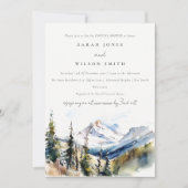 Invitation Ski Mountain Telluride Colorado Couples Douche (Devant)