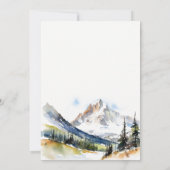 Invitation Ski Mountain Telluride Colorado Couples Douche (Dos)