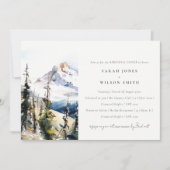 Invitation Ski Mountain Telluride Colorado Dîner de répétitio (Devant)