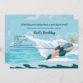 Invitation Ski nautique Homme (Devant / Derrière)