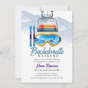 Invitation ski nautique week-end bachelorette