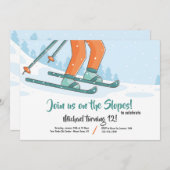 Invitation ski sur les pistes (Devant / Derrière)