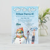 Invitation Ski Ya Later Apres Ski Winter Snow Boys Birthday (Debout devant)
