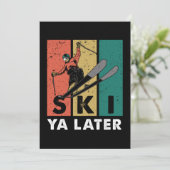 Invitation Ski Ya Plus Tard Retro Skier Sports d'hiver Ski Ca (Debout devant)