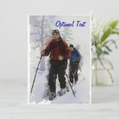 Invitation Skieurs de fond sur mesure (Debout devant)