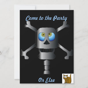 Invitation Skull and Cross Bones