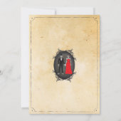 Invitation Skull Engagement Party Halloween Skeletons gothiqu (Dos)