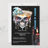 Invitation Skull happy hour cocktails éffrayants nuit horreur (Devant)
