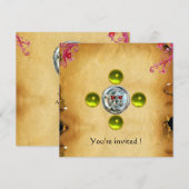 Invitation SKULL RIDERS topaz (Devant / Derrière)
