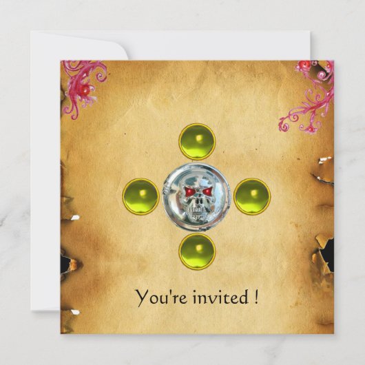 Invitation SKULL RIDERS topaz (Devant)