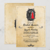 Invitation Skull Skeletons de la fête de la Fête de l'mariée  (Devant / Derrière)