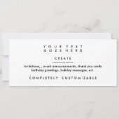 Invitation skullphabe arc-en-ciel (Dos)