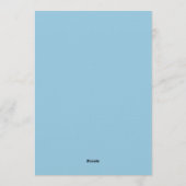 Invitation Sky Blue Floral Whimsy Wedding (Dos)