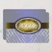 Invitation Sky Blue Harvest and Gold Class of 2025 (Devant / Derrière)