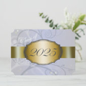 Invitation Sky Blue Harvest et Gold 2022 Graduation Party (Debout devant)