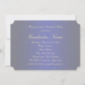 Invitation Sky Blue Harvest et Gold 2022 Graduation Party (Dos)