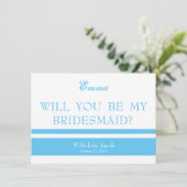 Invitation Sky Blue Serez-Vous Ma Femme D'Accueil (Debout devant)