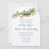 Invitation Sky Blue Yellow Sunny Elegance Inséparable Mariage (Devant)