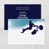 Invitation sky high biker (Devant / Derrière)