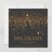 Invitation Sky Lights Enregistrer Le Mariage Date (Devant)