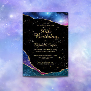 Invitation Sky Stars Celestial 50e anniversaire